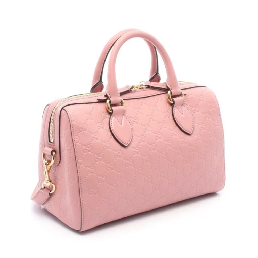 Gucci ssima Pink Bag Leather Tote Pink